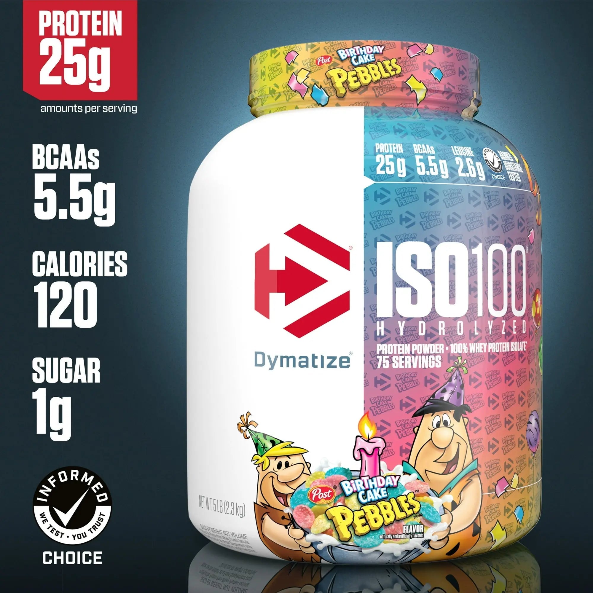 Dymatize Whey Isolate Birthday Cake, 5 lb - osbshop.pk