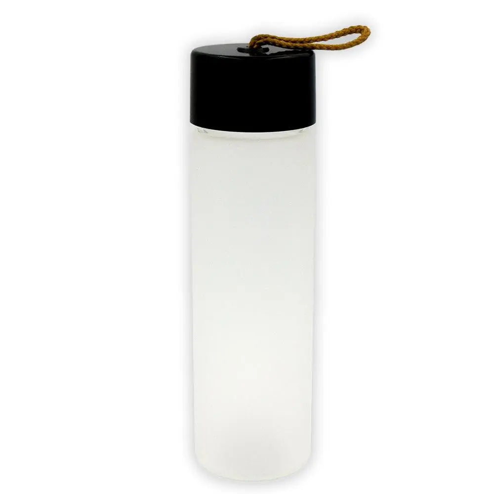Frosted Glass Water Bottle - osbshop.pk