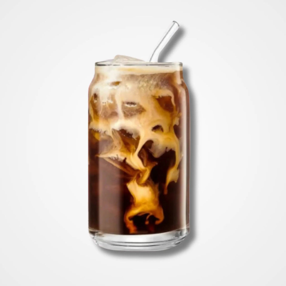 Glass Can Mug with Straw without cap - osbshop.pk