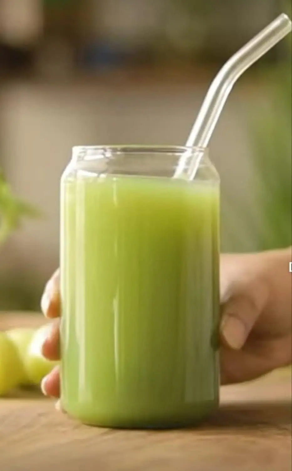 Glass Can Mug with Straw without cap - osbshop.pk