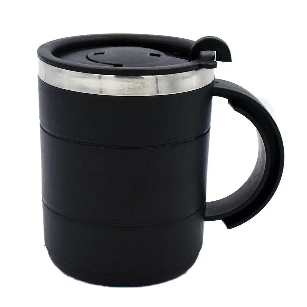 Stainless Steel Black Tumbler Mug - osbshop.pk