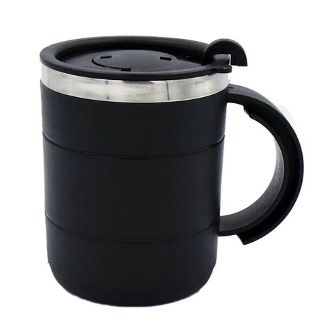 Stainless Steel Black Tumbler Mug - osbshop.pk