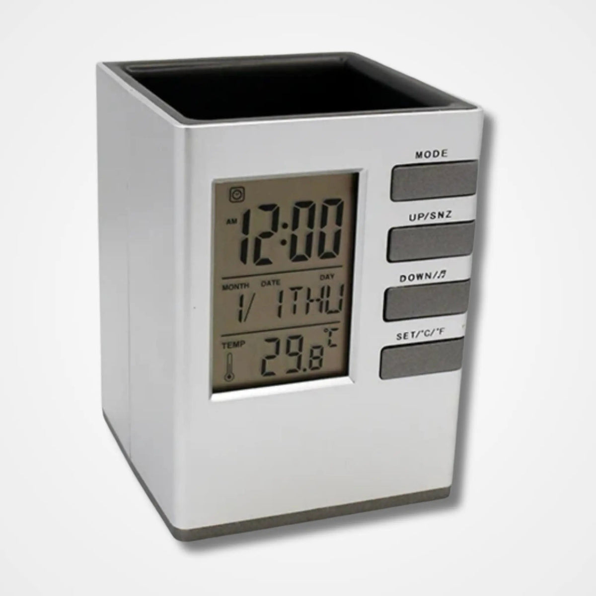 Table Clock with Pen Holder - osbshop.pk