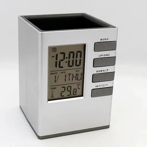 Table Clock with Pen Holder - osbshop.pk
