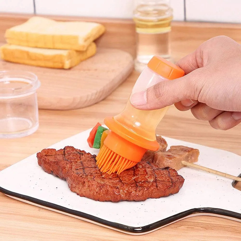 Silicon Brush Oil Bottle