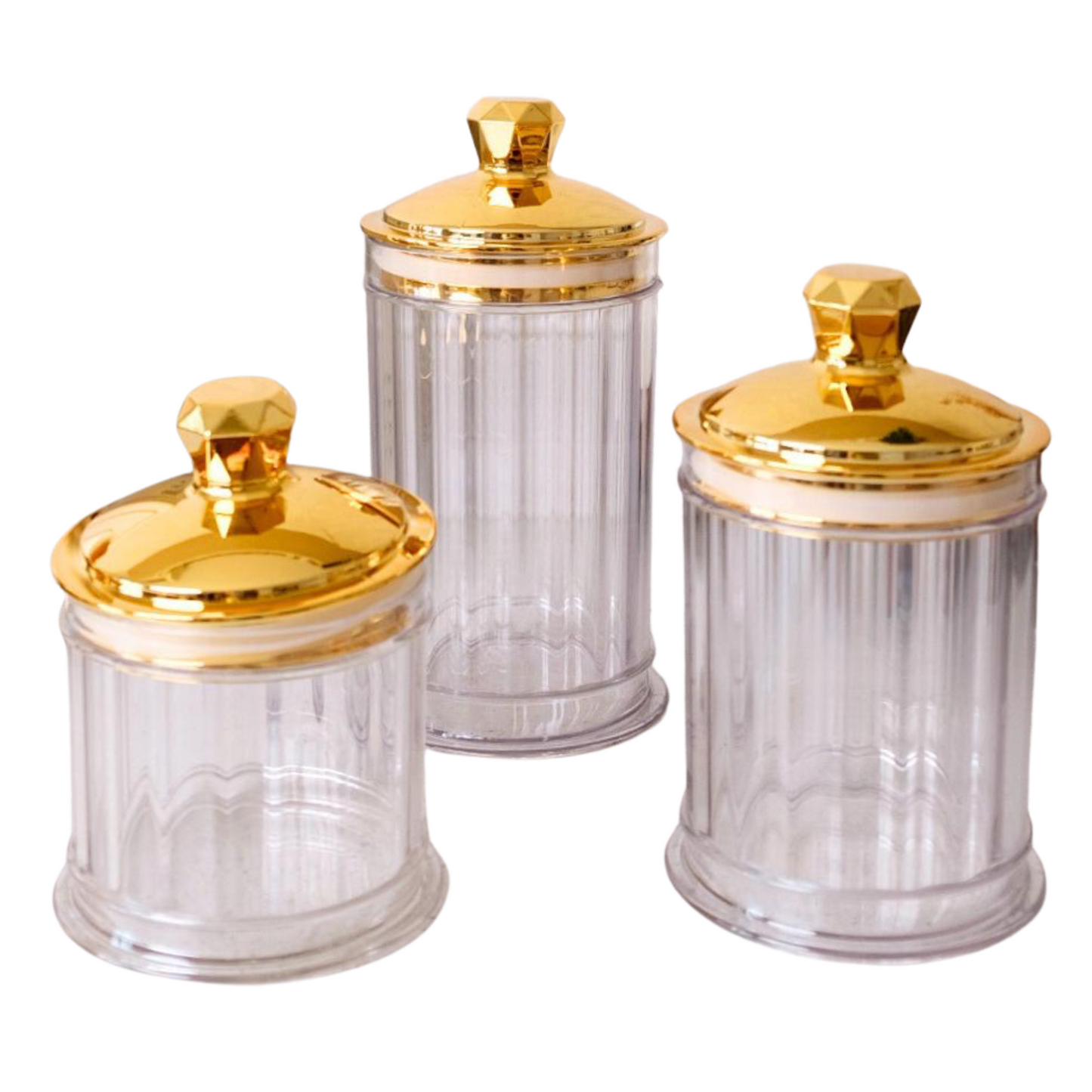 Storage Sealed Jar With Lid 3pcs