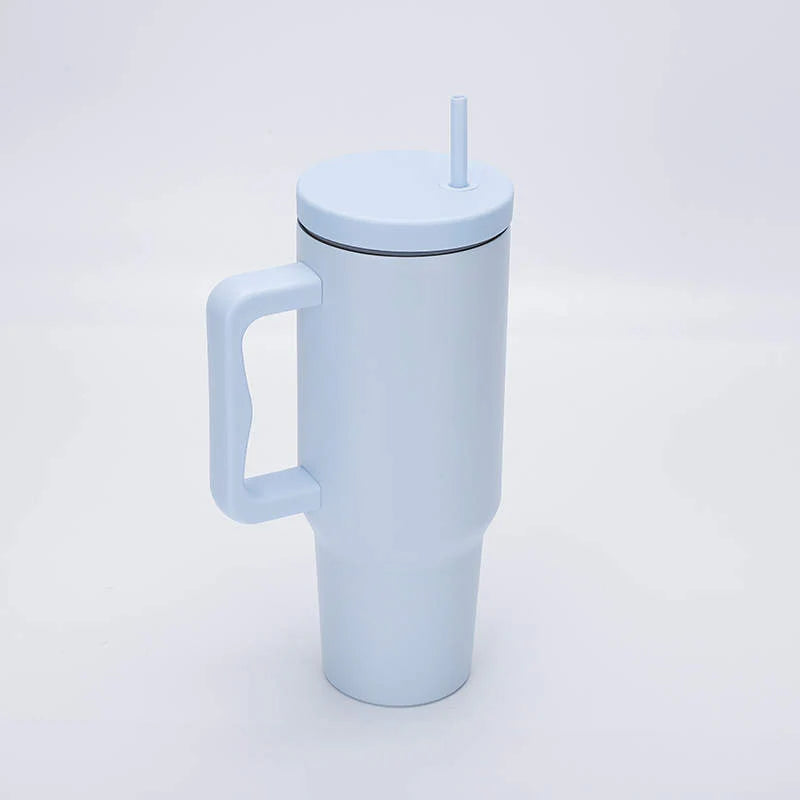 Trek 40 oz Tumbler with Handle and Straw Lid