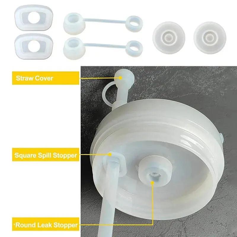 1Set Straw Cover Spill Stopper 3 Piece