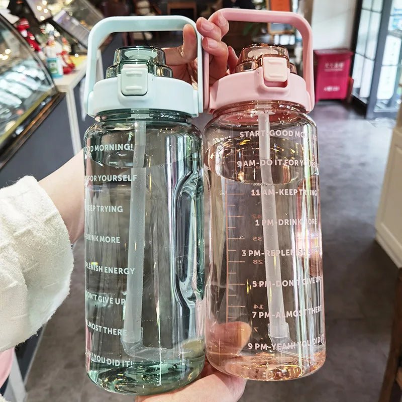 2 Litre Transparent Water Bottle Motivational Time Maker - OSB