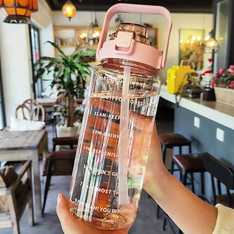 2 Litre Transparent Water Bottle Motivational Time Maker - OSB