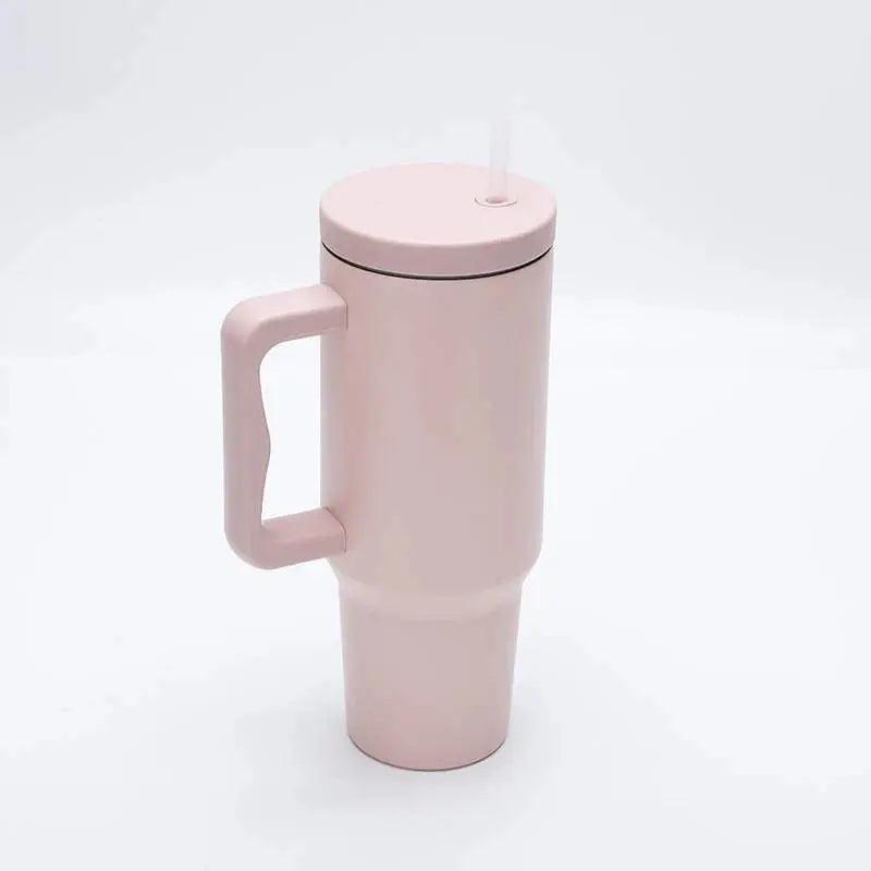 40 oz Tumbler with Handle and Straw Lid