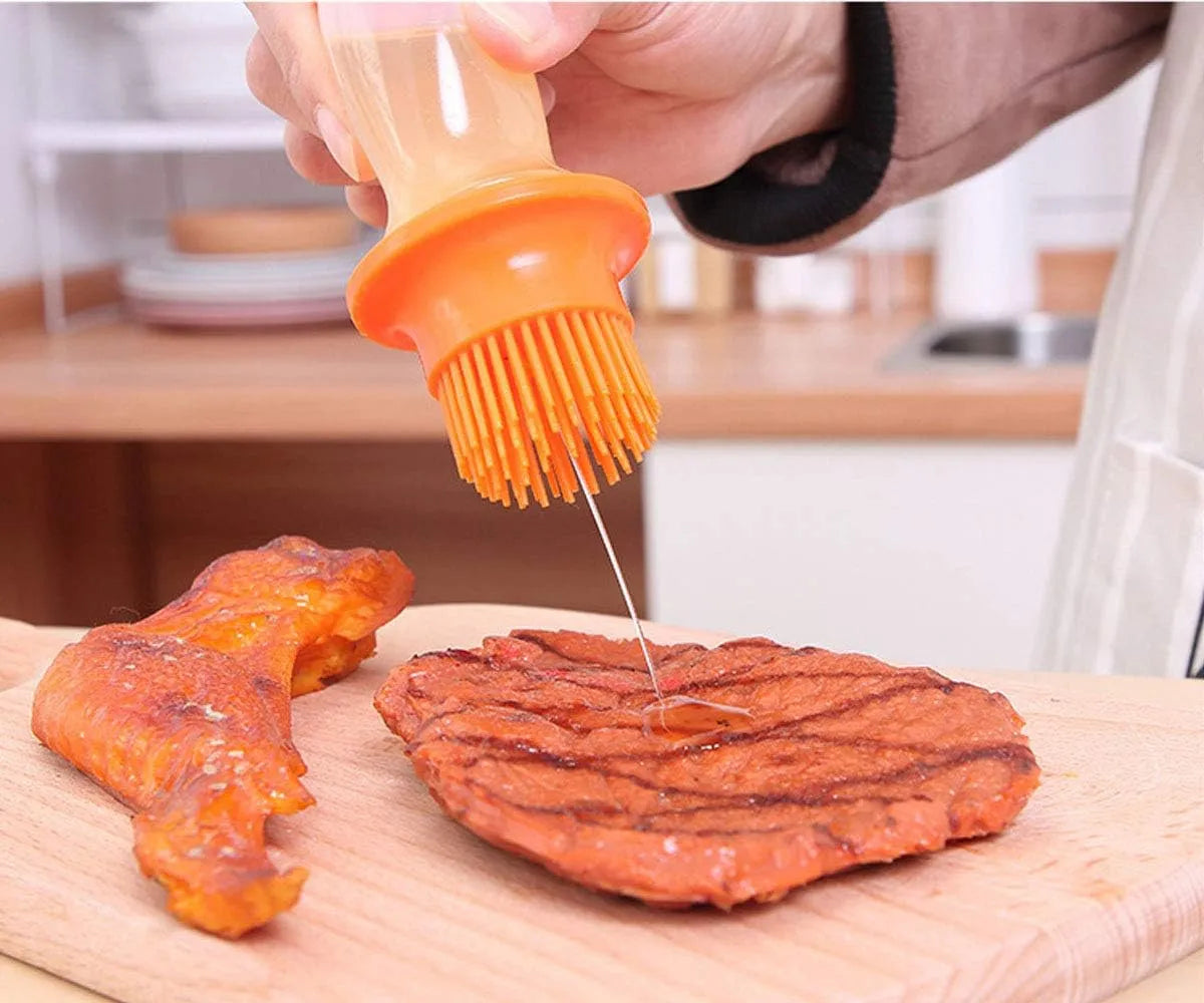 Silicon Brush Oil Bottle