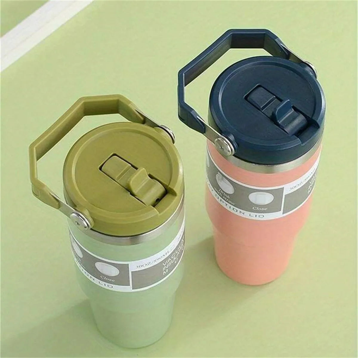 30oz Vacuum Tumbler with Lid Stainless Steel