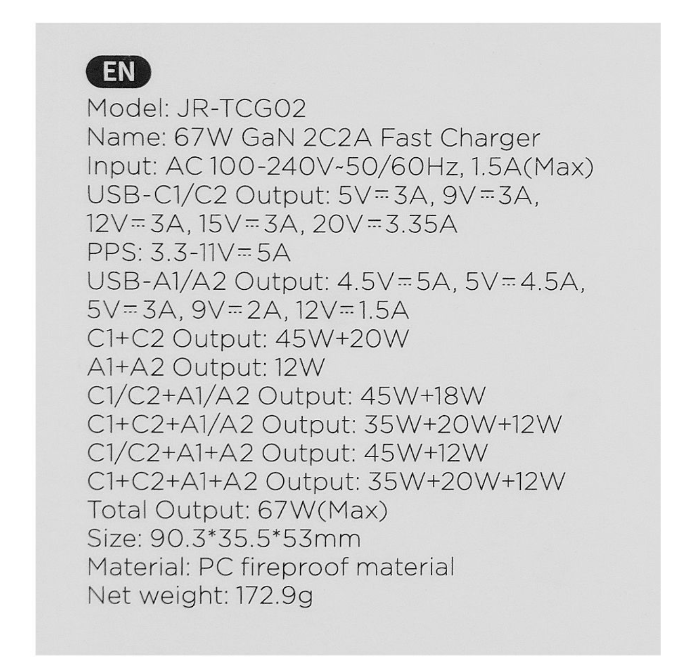 Joyroom 67W Gan Ultra Fast Charger Kit