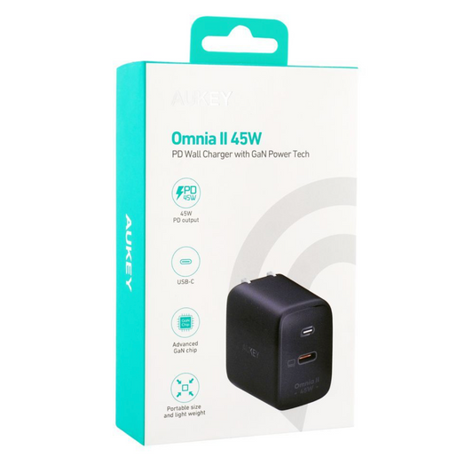 Aukey Omnia II 45W PD Wall Charger osbshop.pk