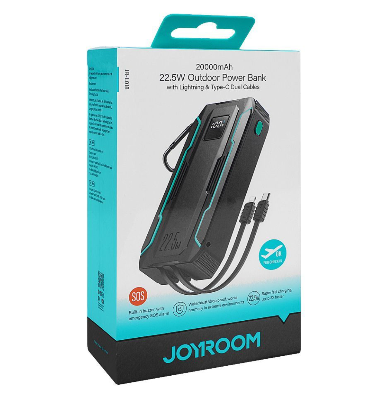 Joyroom 20000mAh 22.5W Power Bank