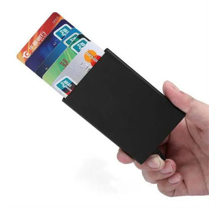Steel Black POP-UP Card Holder