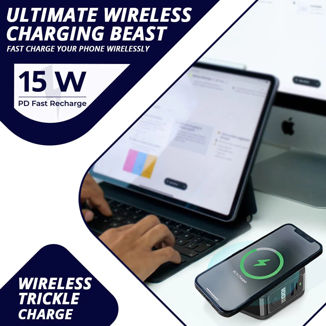 Hube 3-In-1 Wirless 10,000 MAh Power