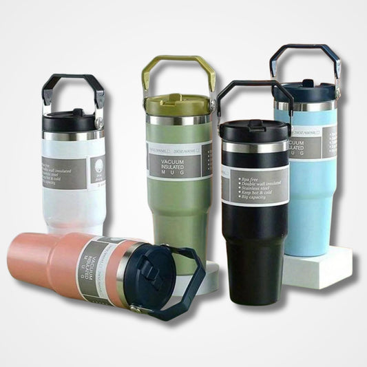 30oz Vacuum Tumbler with Lid Stainless Steel