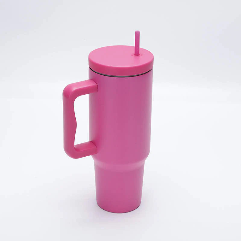 Trek 40 oz Tumbler with Handle and Straw Lid