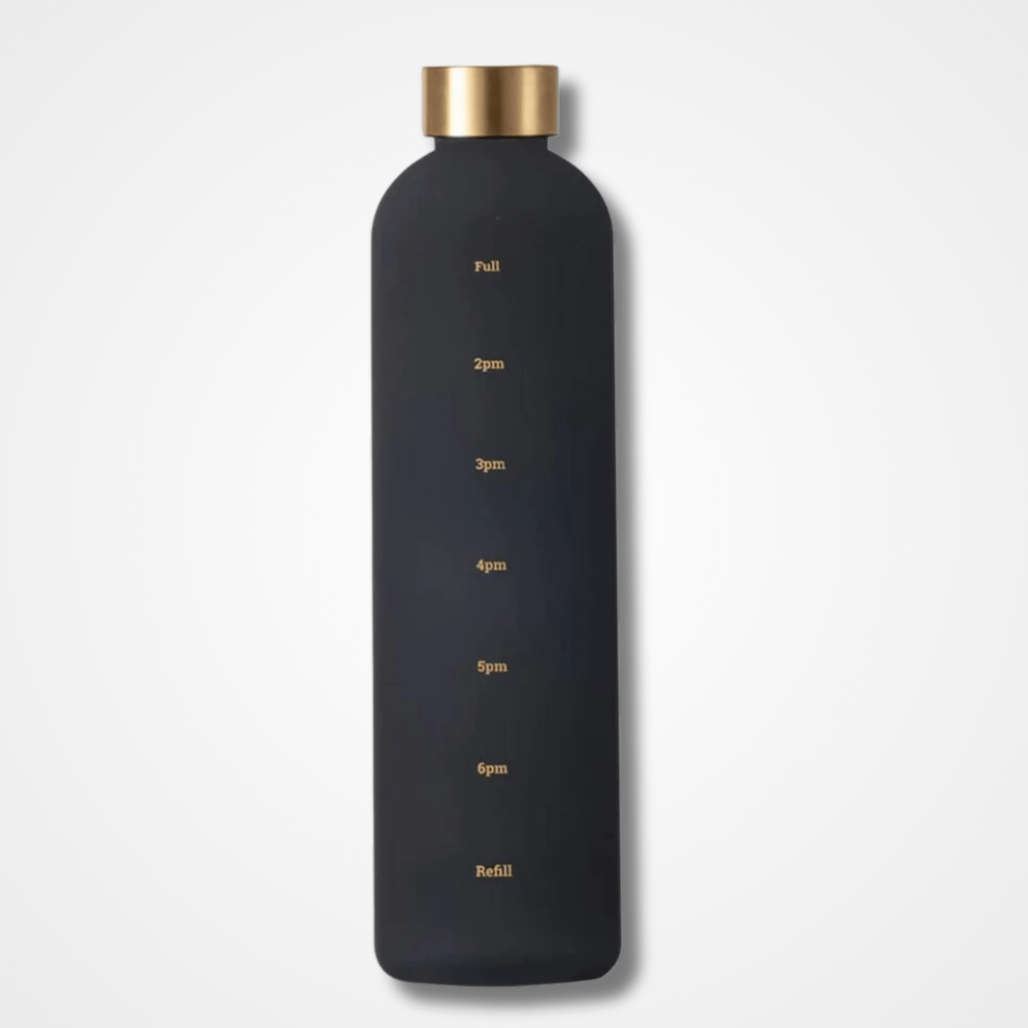 Frosted 1 Litre Motivational Bottle with golden cap premium - OSB