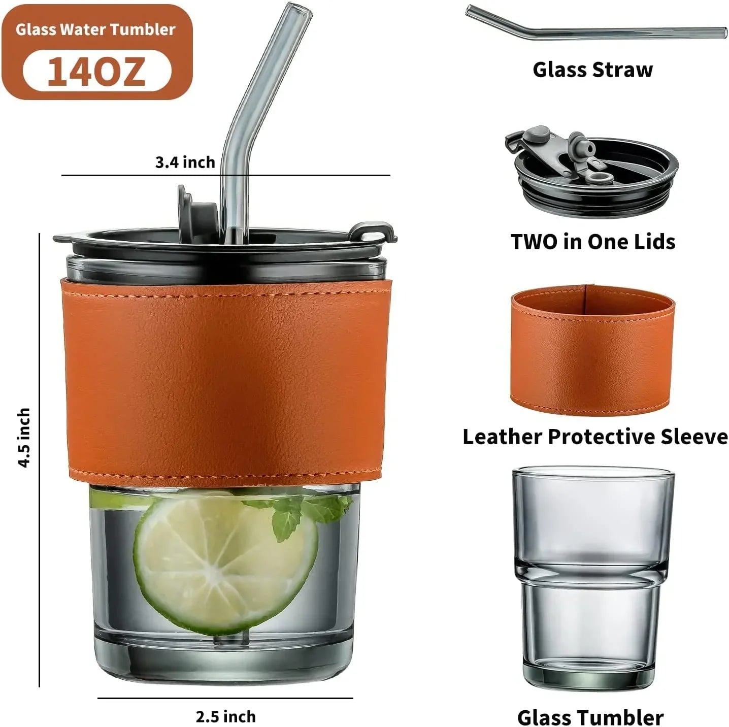 Glass 450ml Tumbler - OSB