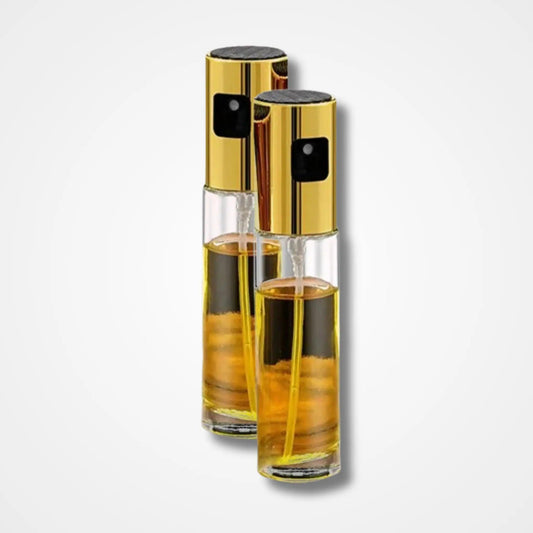 Oil spray glass bottle golden