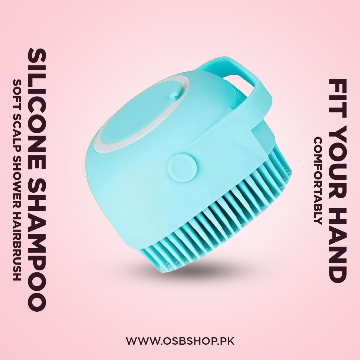 Soft Silicone Shampoo Scalp Shower Hairbrush - OSB