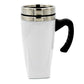 White Glossy Stainless Steel Tumbler Mug - OSB