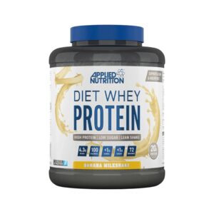 Applied Nutrition Diet Whey Protein Powder Banana Milkshake 72 Servings 1.8kg