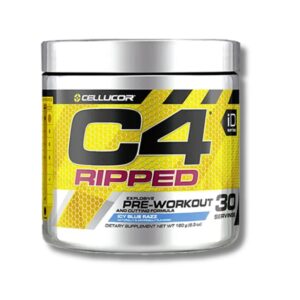 C4 Ripped Pre-Workout Ice Blue Razz 30 Servings