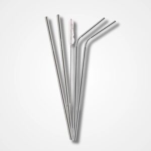 Stainless Steel Straws for Drinking with Brushes