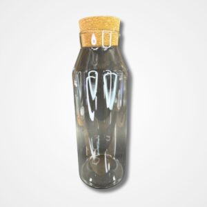 Clear Glass Cork Bottle