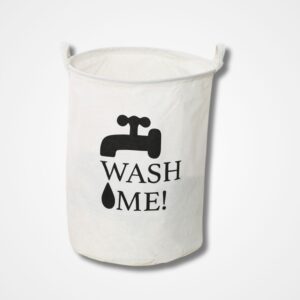 White Laundry Basket